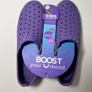 Totes SolBounce Everywear Technology Paisley Purple Eyelet Sneaker Size 2-3